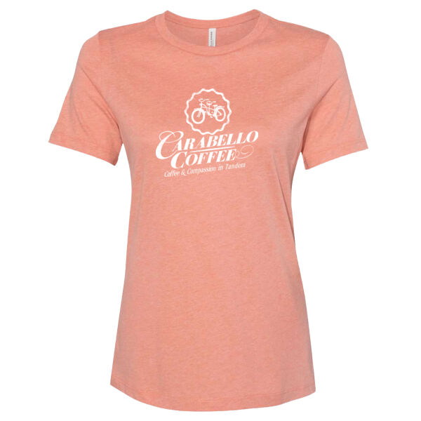 Printed Carabello - Women’s Relaxed Fit Heather CVC Tee Thumbnail